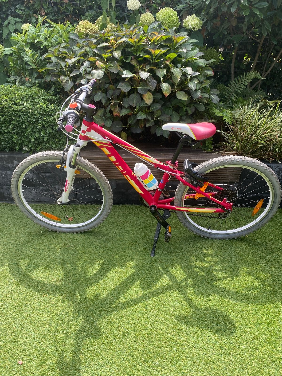 Cube Race 200 Kinderfiets mountainbike - Rood/Wit - 20 inch, Fietsen en Brommers, Ophalen, Gebruikt, Velgrem, 20 inch of meer