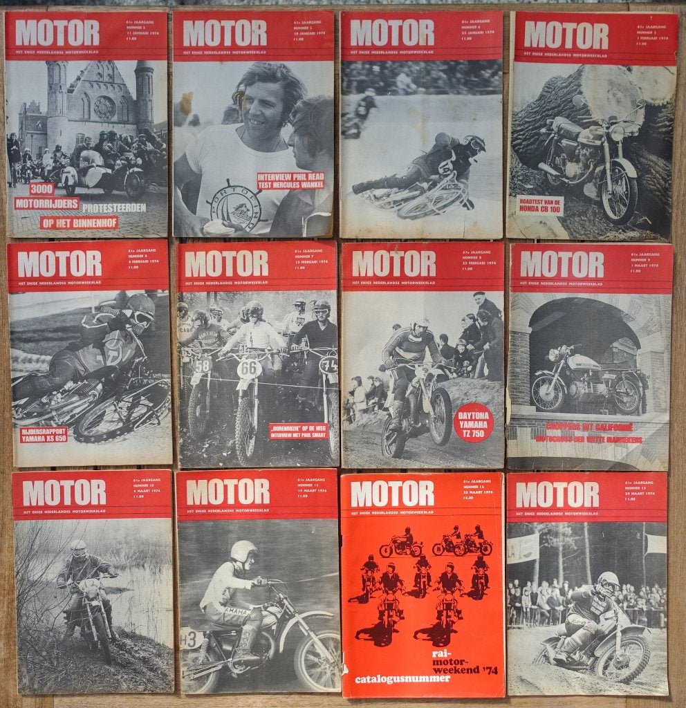 Motor - het NL motor weekblad - jaargang 1974 1e kwartaal, Boeken, Ophalen of Verzenden, Gelezen
