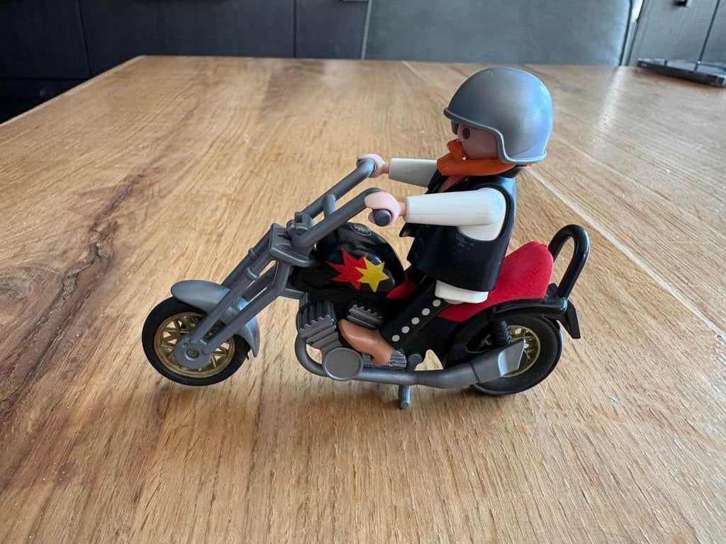 Playmobil #3831 Chopper Motorfiets en Motorrijder Vintage, Kinderen en Baby's, Speelgoed | Playmobil, Ophalen of Verzenden, Zo goed als nieuw