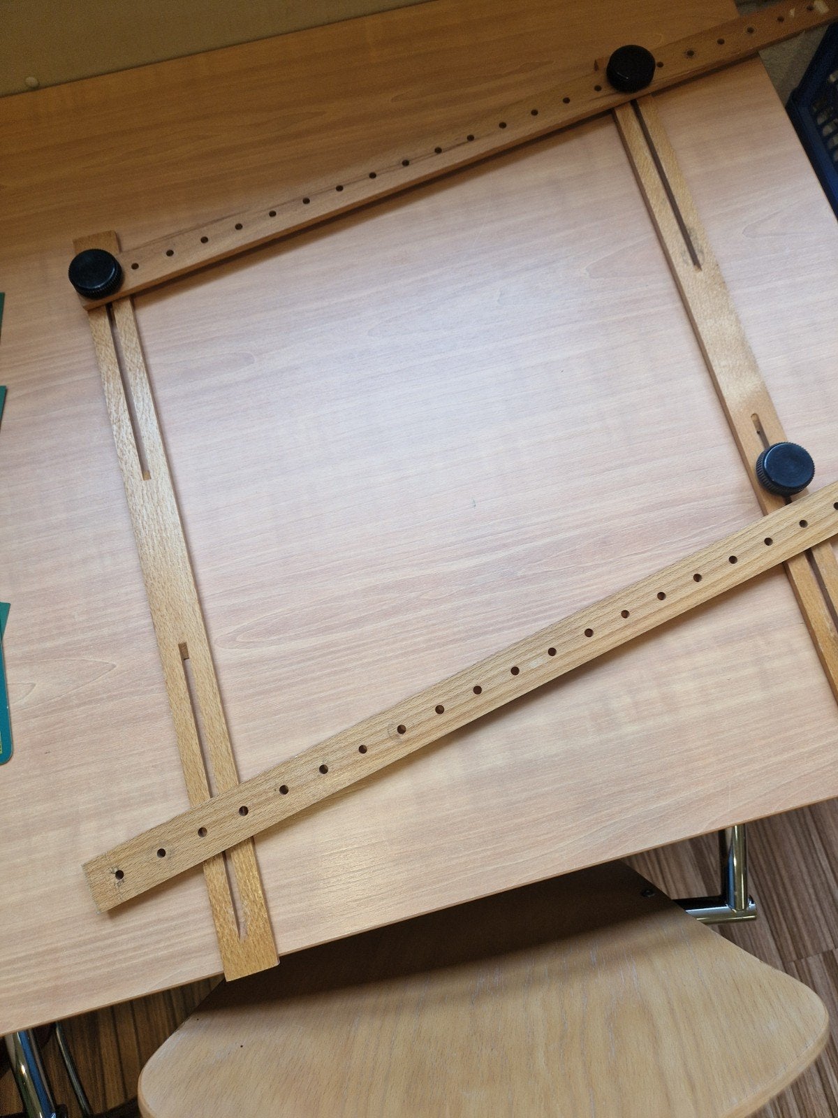 DMC Tekenbord met parallelle liniaal, Ophalen of Verzenden, Gebruikt, 130 tot 150 cm