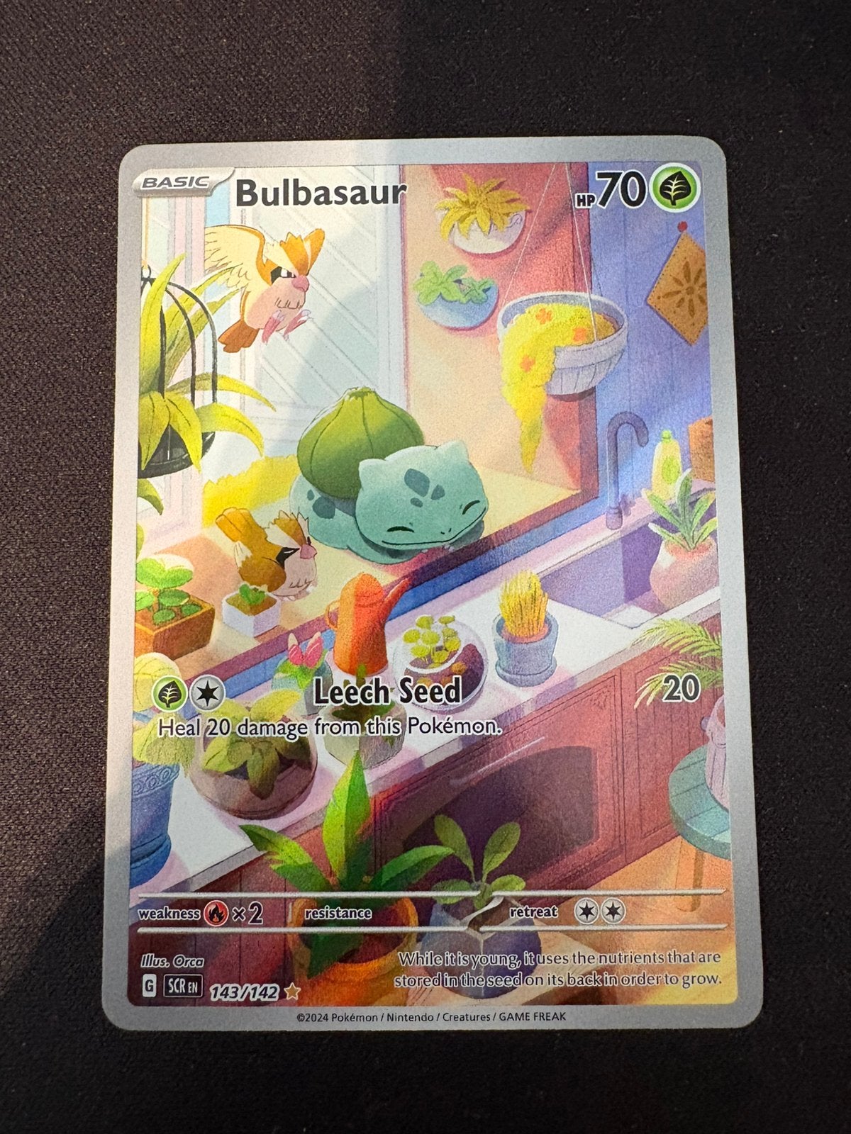 Bulbasaur 143/142, Hobby en Vrije tijd, Ophalen of Verzenden, Zo goed als nieuw