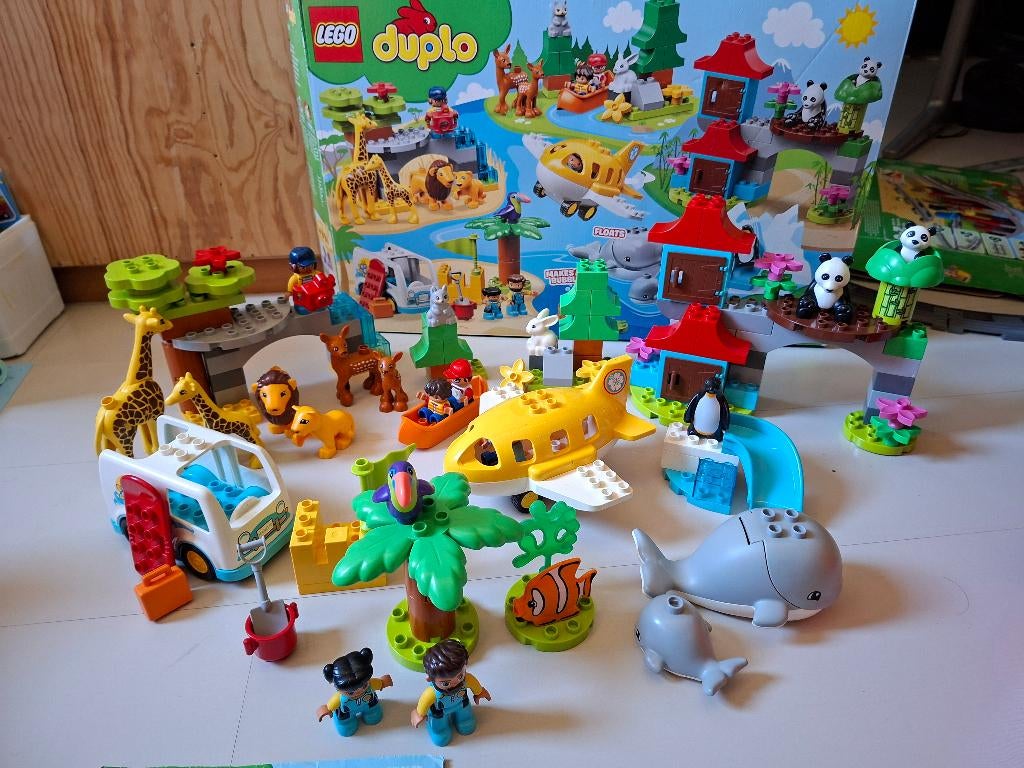 Duplo - 10907 - Dieren van de wereld, Compleet, Gebruikt, Ophalen of Verzenden, Duplo