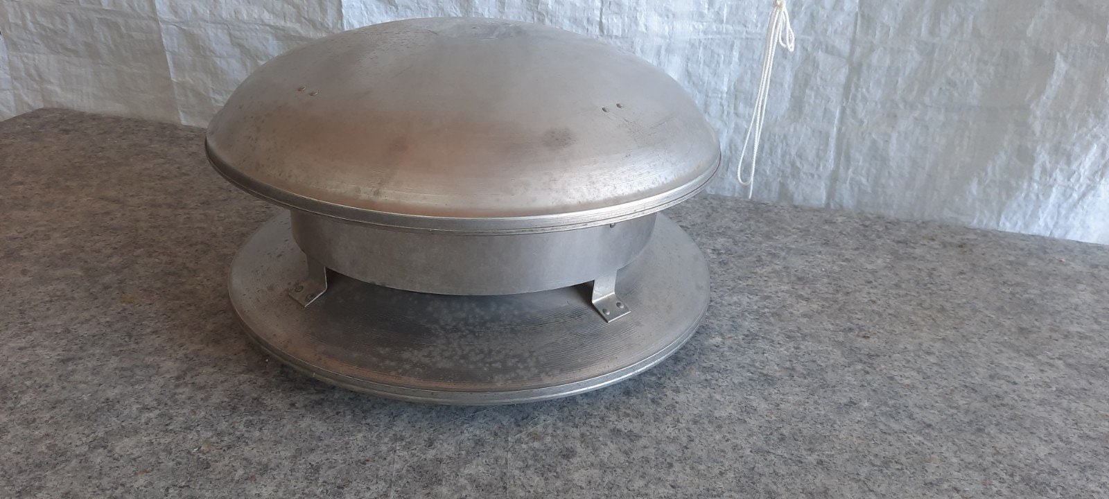 Aluminium schoorsteenkap 20cm kanaal, 40cm onderplaat, Ophalen, Gebruikt, Afzuiger