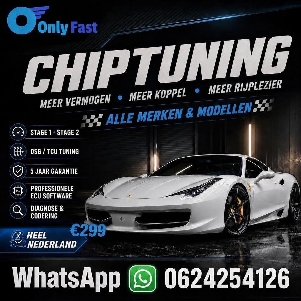 Chiptuning op Locatie €299 | Heel Nederland, Ophalen