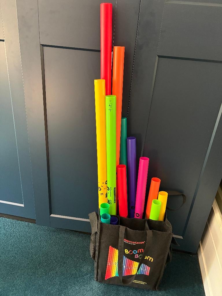 Boomwhackers ook bas en chromatisch, Ophalen, Zo goed als nieuw, Melodische percussie