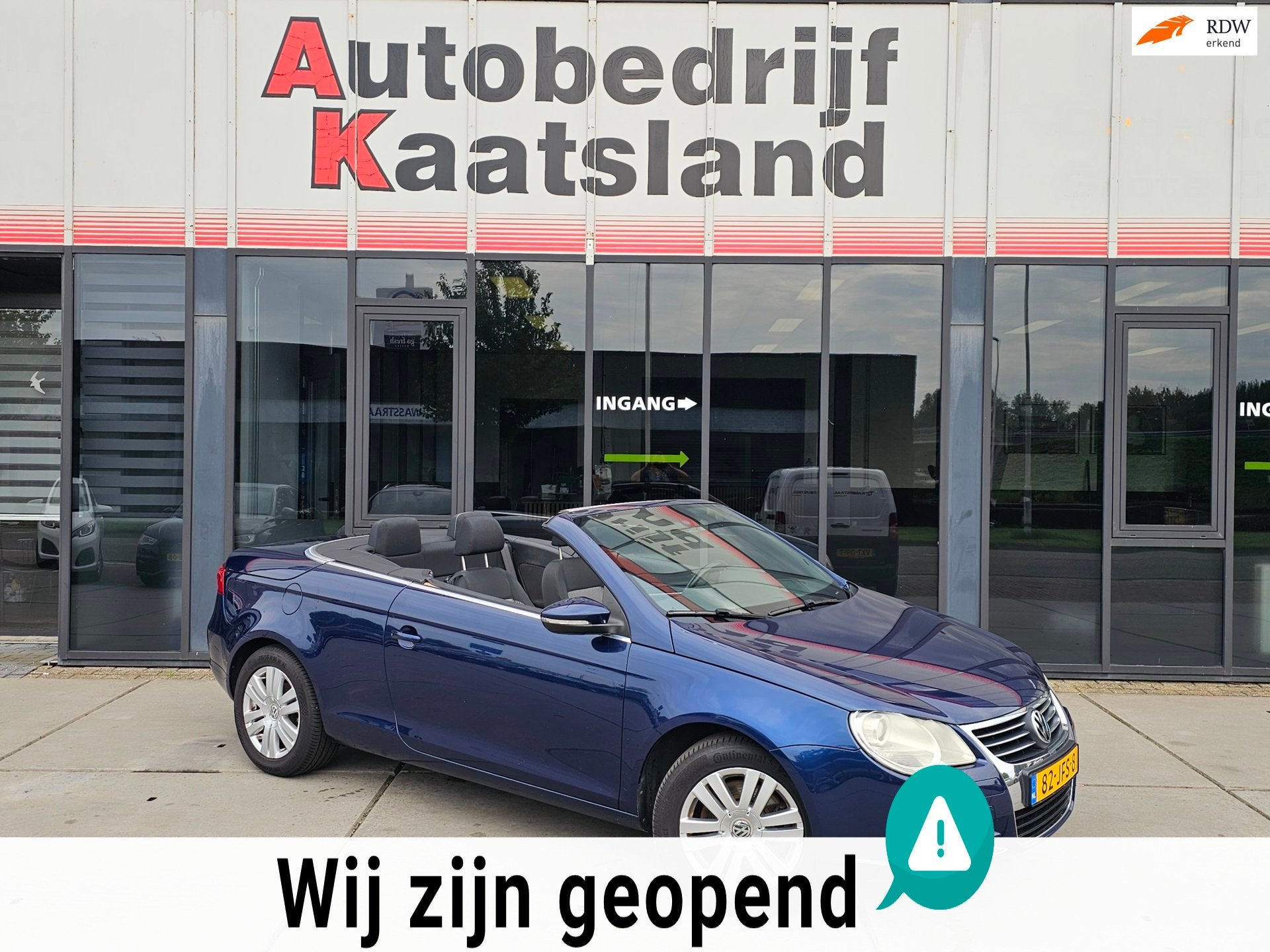 Volkswagen Eos 1.4 TSI LEES ADVERTENTIE, Voorwielaandrijving, Gebruikt, Zwart, 4 cilinders