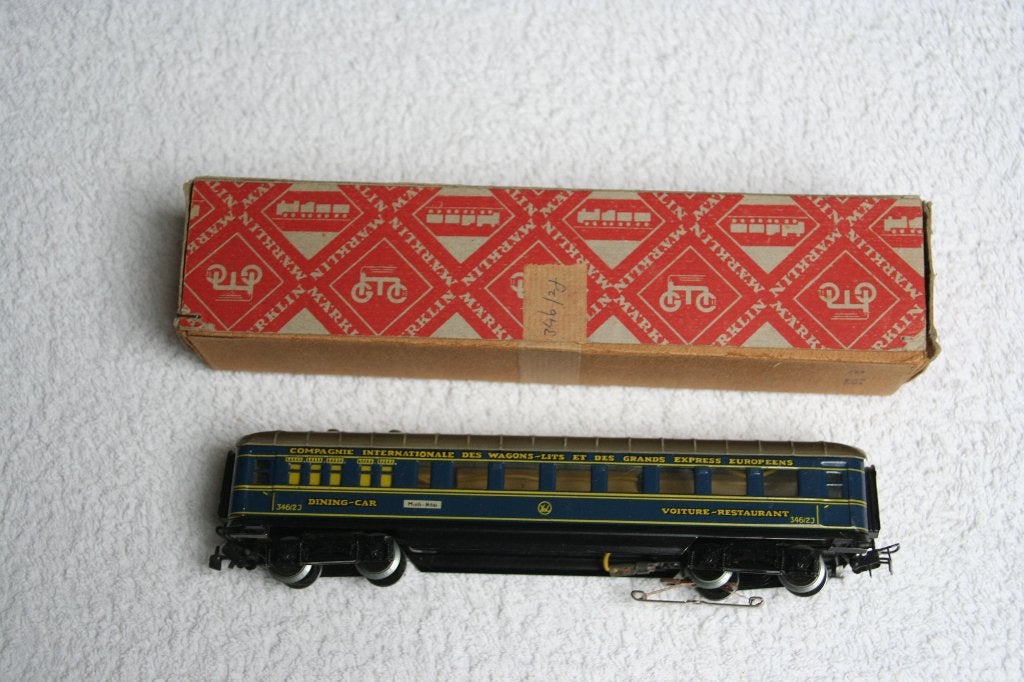 Märklin HO 346/2J Restaurantrijtuig van de CIWL (5.10), Hobby en Vrije tijd, Modeltreinen | H0, Wisselstroom, Wagon, Ophalen of Verzenden