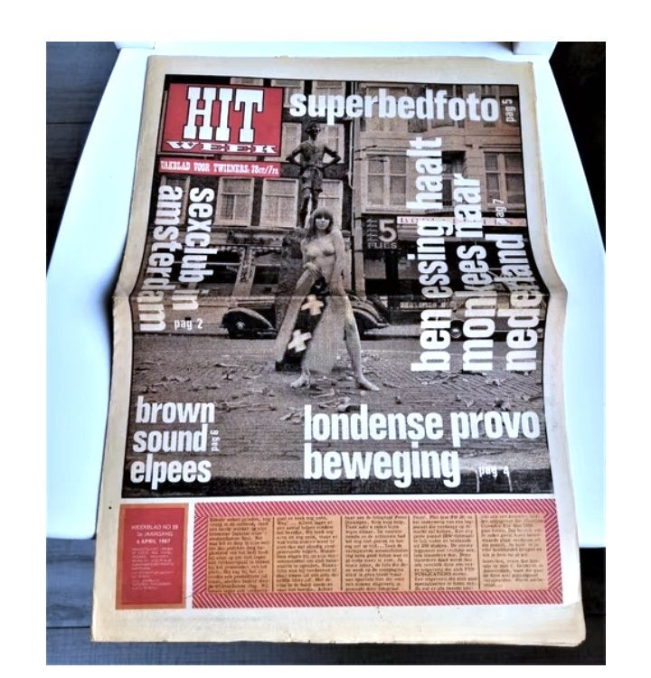 Hitweek #29# 1967 - Provo-phil bloom cover, Boeken, Ophalen of Verzenden, Gelezen, Muziek, Film of Tv