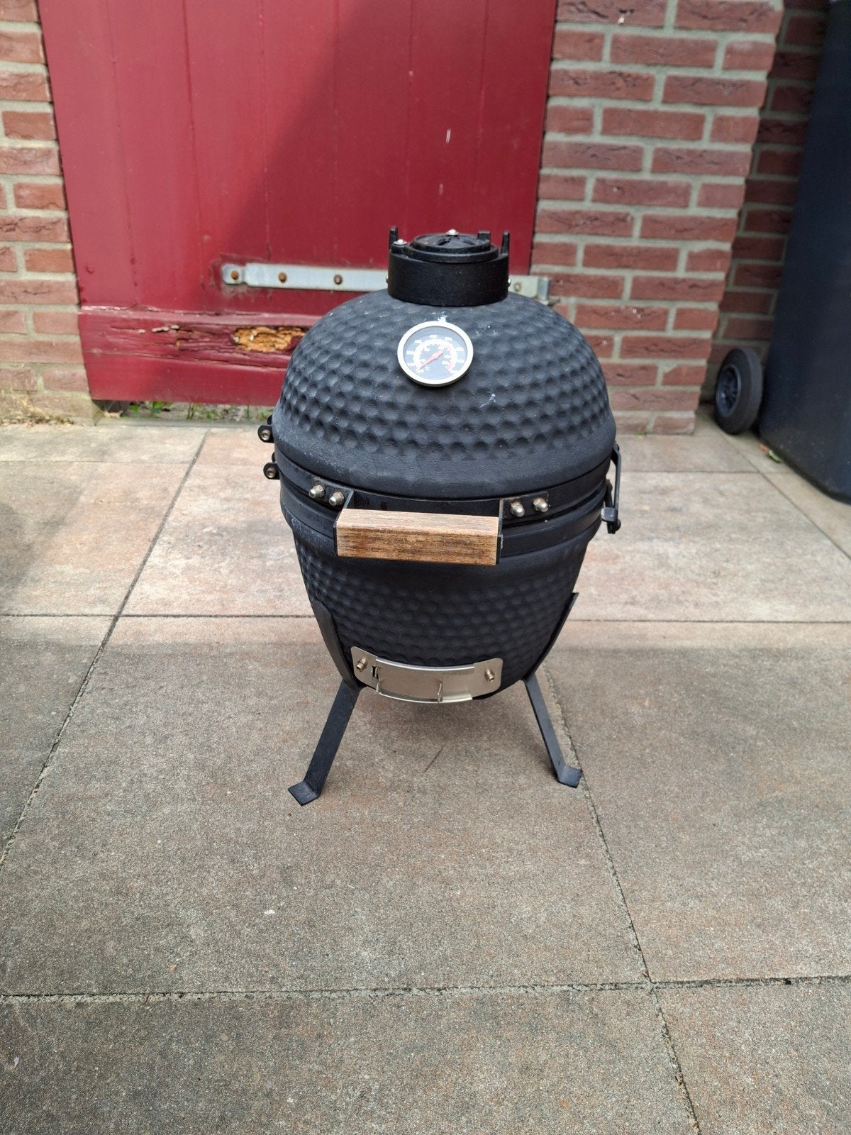 Compacte Kamado BBQ met thermometer - Zo goed als nieuw, Ophalen, Zo goed als nieuw, Onbekend
