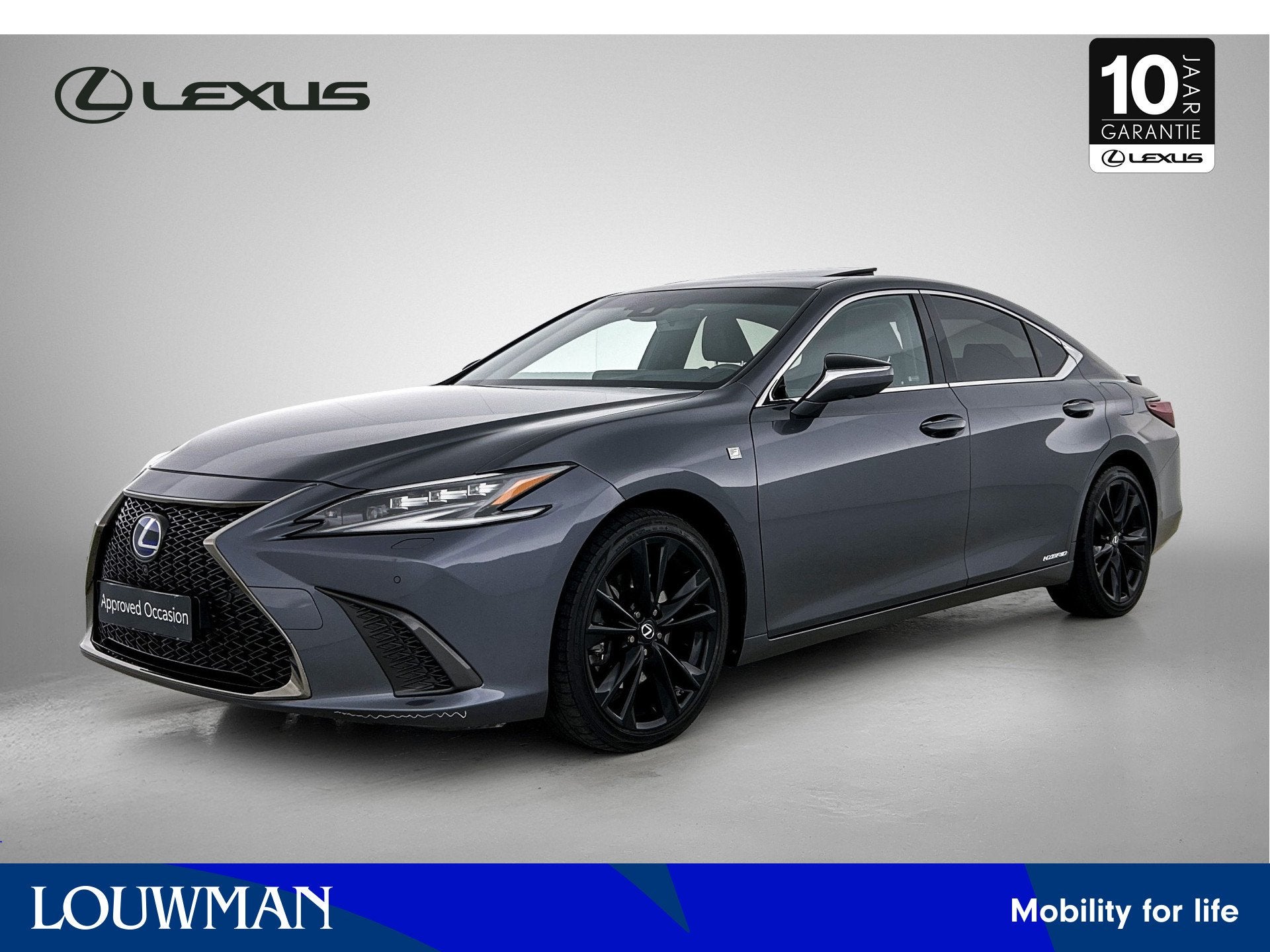 Lexus ES 300h F Sport Premium | Glazen schuifkanteldak | Mar, Auto's, Gebruikt, Zwart, 4 cilinders, 1655 kg