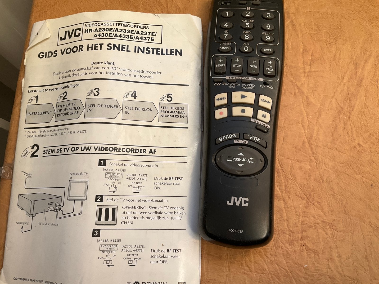 🔥 JVC videorecorder (VCR) afstandsbediening 🔥, Ophalen of Verzenden, Zo goed als nieuw
