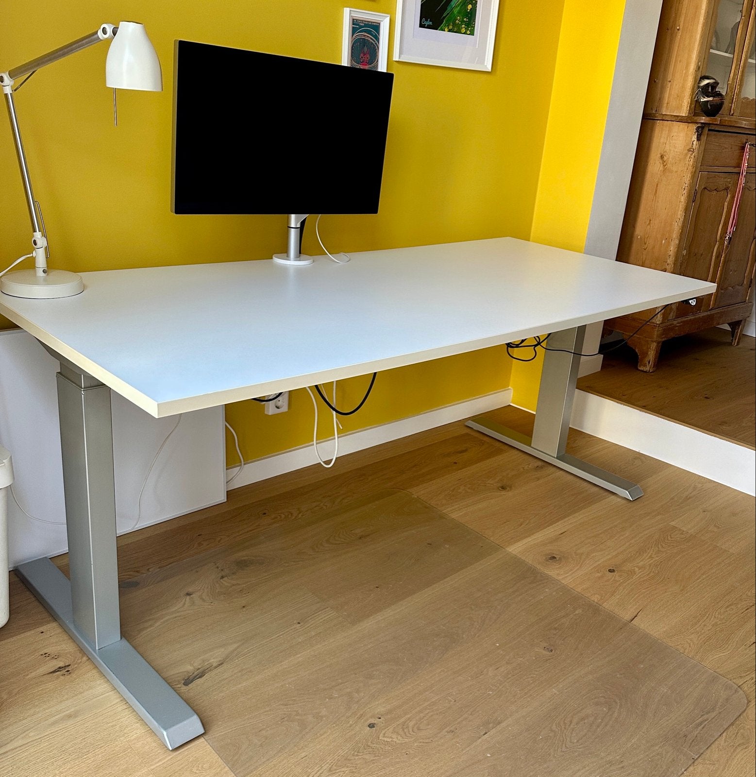 Actiforce electrisch zit-sta bureau 180x80 cm, Ophalen, Zit-sta bureau, Elektrisch, Gebruikt