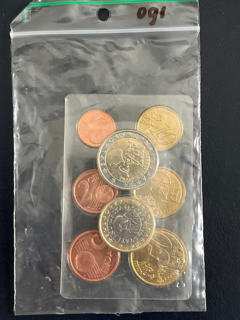 Euro muntenset Frankrijk en Oostenrijk, Postzegels en Munten, Ophalen of Verzenden, Overige landen, Overige waardes, Setje