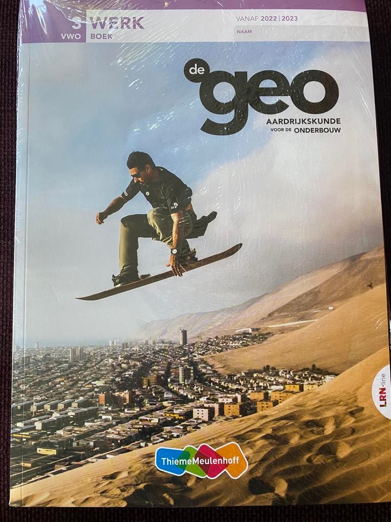 De Geo Aardrijkskunde 3 vwo leerboek en werkboek, Boeken, Verzenden, Nieuw, VWO, Aardrijkskunde