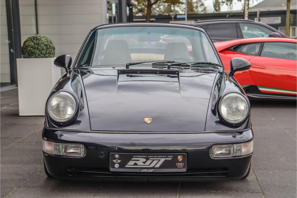 Porsche 911 964 Cabriolet 3.6 handgeschakeld Puntgaaf!, Auto's, Oldtimers, Achterwielaandrijving, Zwart, 3600 cc, Onderhoudsboekje