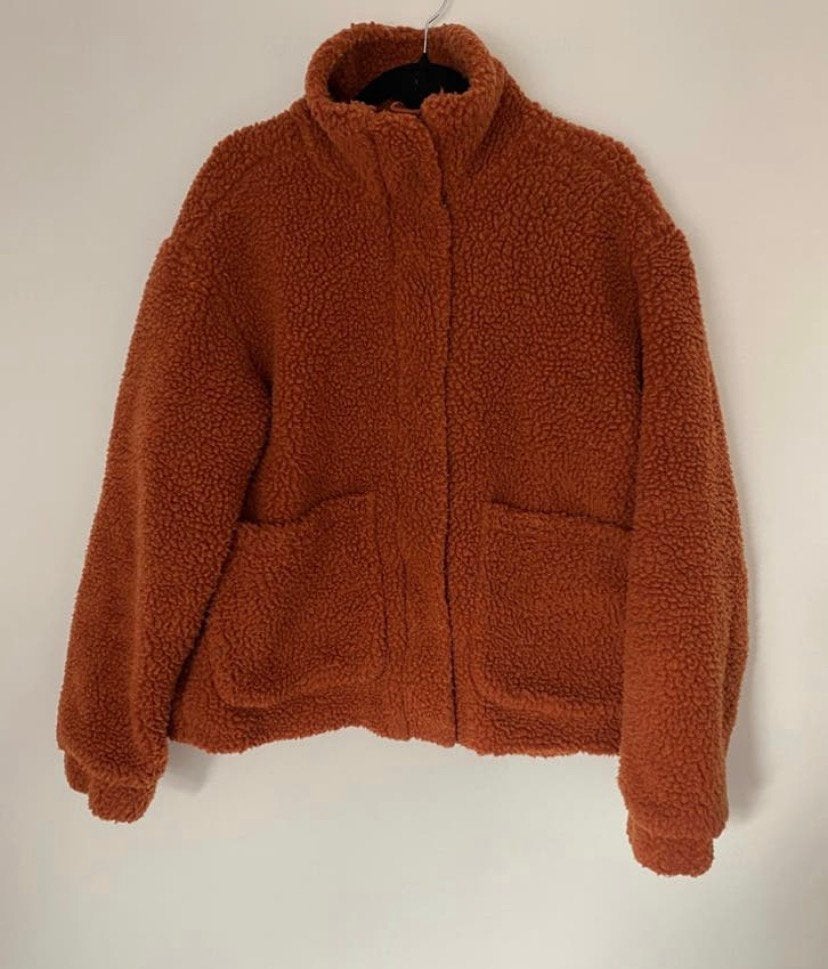 Wollen Winterjas / vest maat m., Kleding | Dames, Jassen | Winter, Verzenden, Zo goed als nieuw, Maat 38/40 (M), Oranje