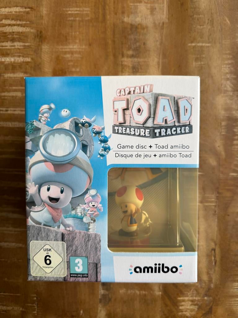 Captain Toad Treasure Tracker + Toad amiibo Wii U, Avontuur en Actie, 1 speler, Ophalen of Verzenden, Zo goed als nieuw