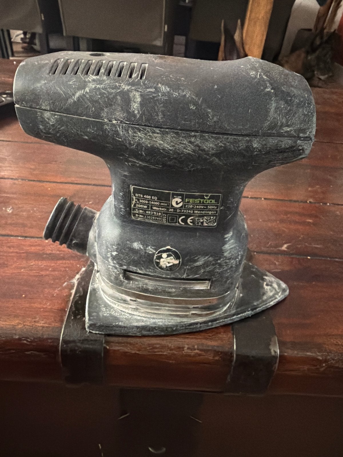Defecte Festool DTS 400 EQ delta vlakschuurmachine, Ophalen of Verzenden, Gebruikt, Minder dan 600 watt, Vlakschuurmachine
