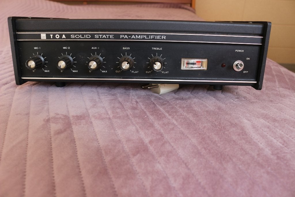 TOA TA-255G GELUIDSVERSTERKER 40 WATT, Ophalen of Verzenden, Gebruikt, Minder dan 60 watt, Overige merken