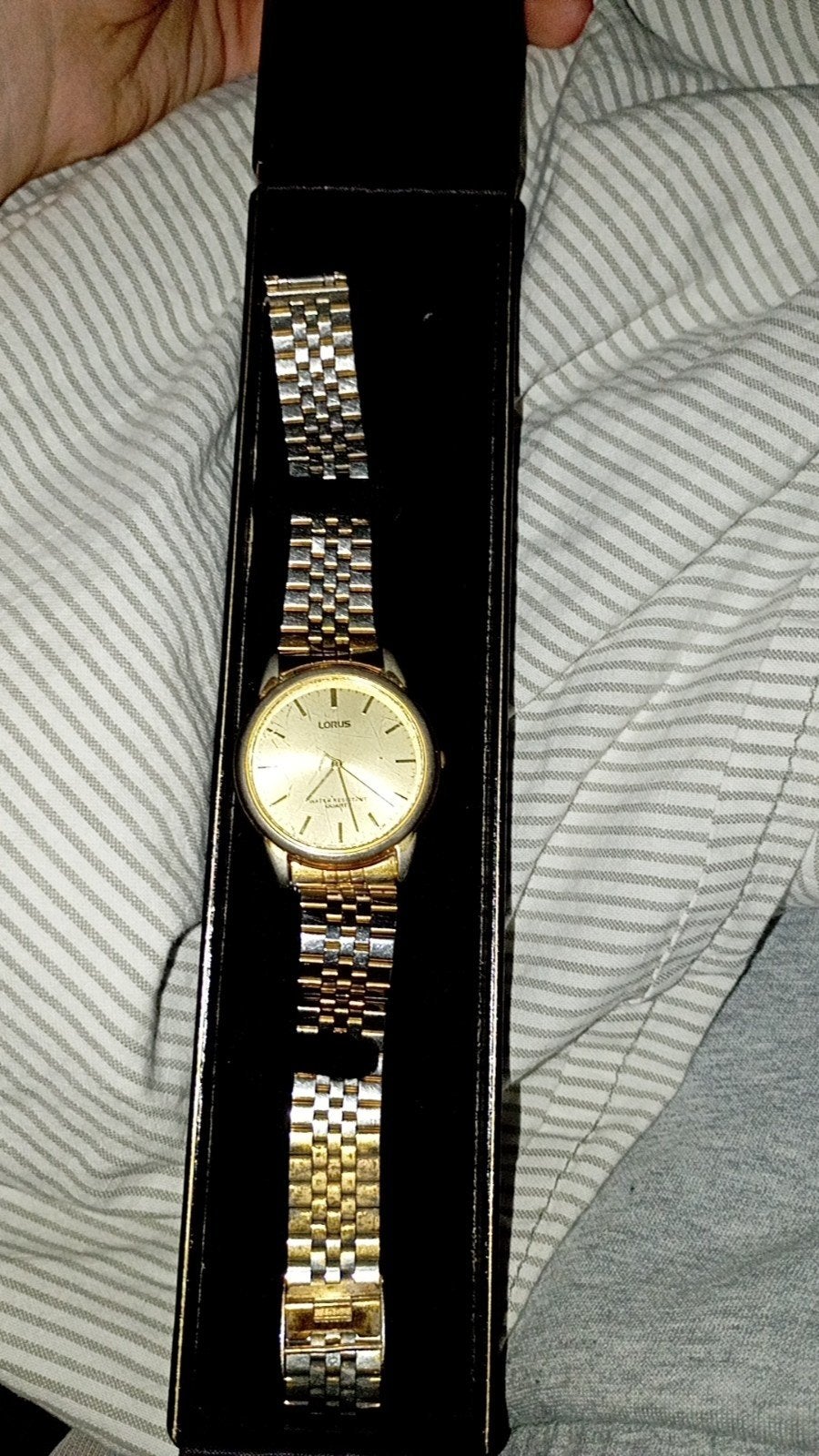 Lorus Polshorloge Goudkleurig met Stalen Band, Sieraden, Tassen en Uiterlijk, Horloges | Heren, Gebruikt, Polshorloge, Ophalen