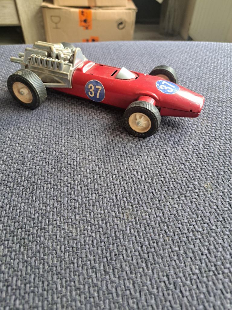 Bandai blikken raceauto made in Japan, Antiek en Kunst, Antiek | Speelgoed, Ophalen of Verzenden