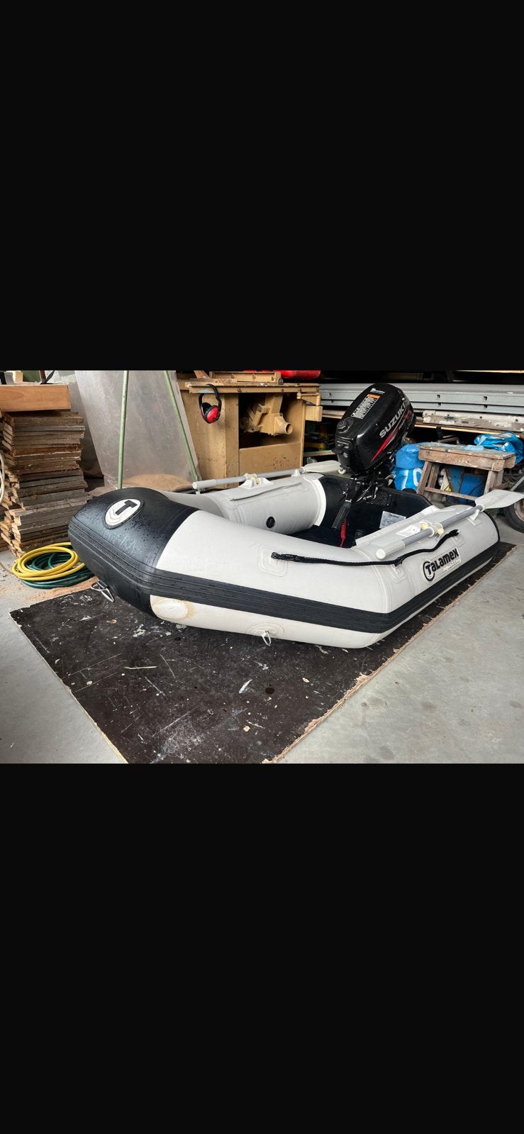 Talamex QLS200 opblaasboot + Suzuki DF5 5 PK viertakt, Ophalen, Zo goed als nieuw, Motor en Techniek, Motorboot