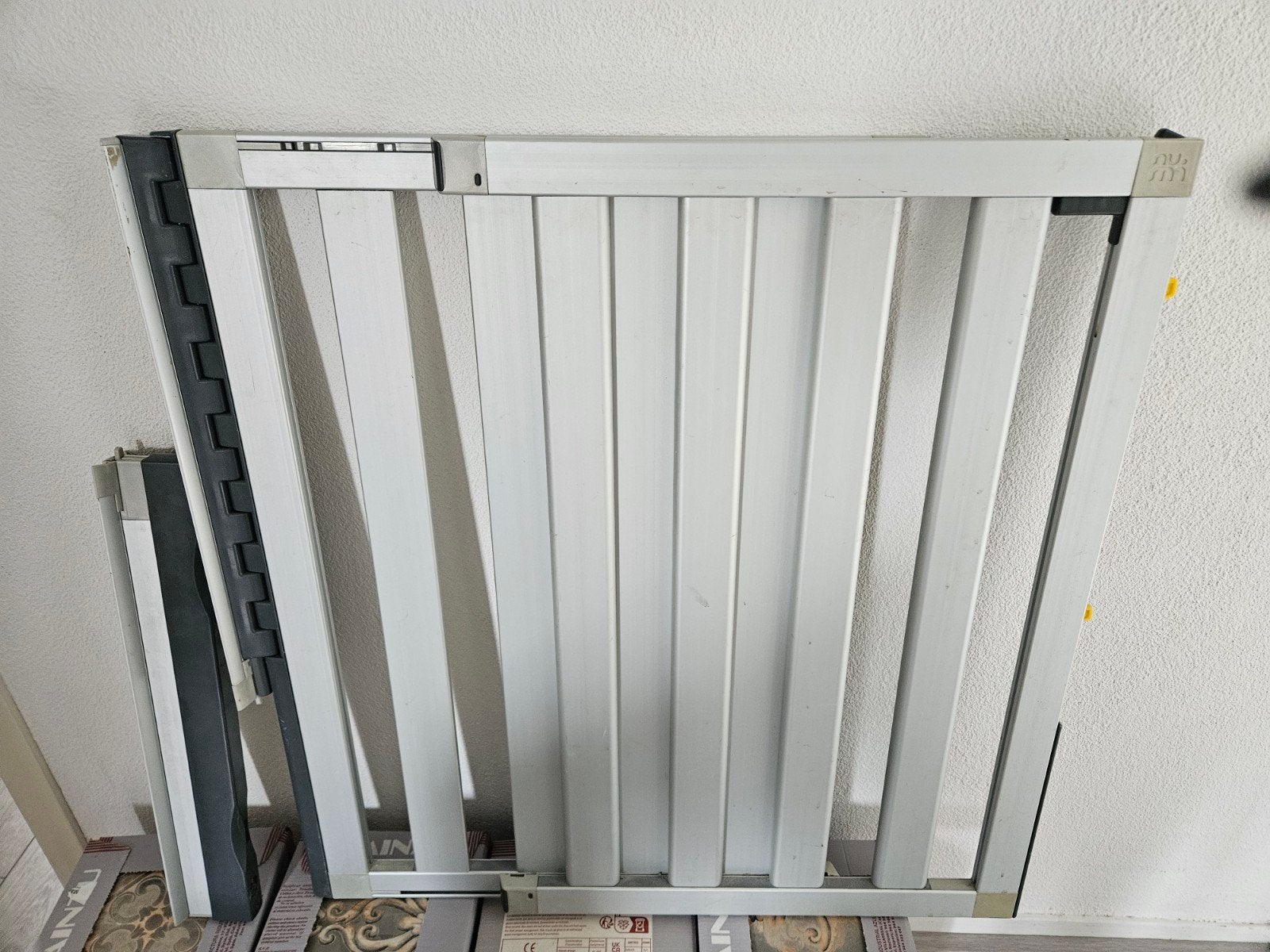 Numi Veiligheidshekje - Aluminium, Kinderen en Baby's, Traphekjes, Gebruikt, Aluminium, Ophalen of Verzenden, Klemhekje