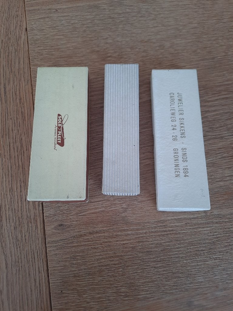 3 theelepeltjes in doosjes., Ophalen of Verzenden