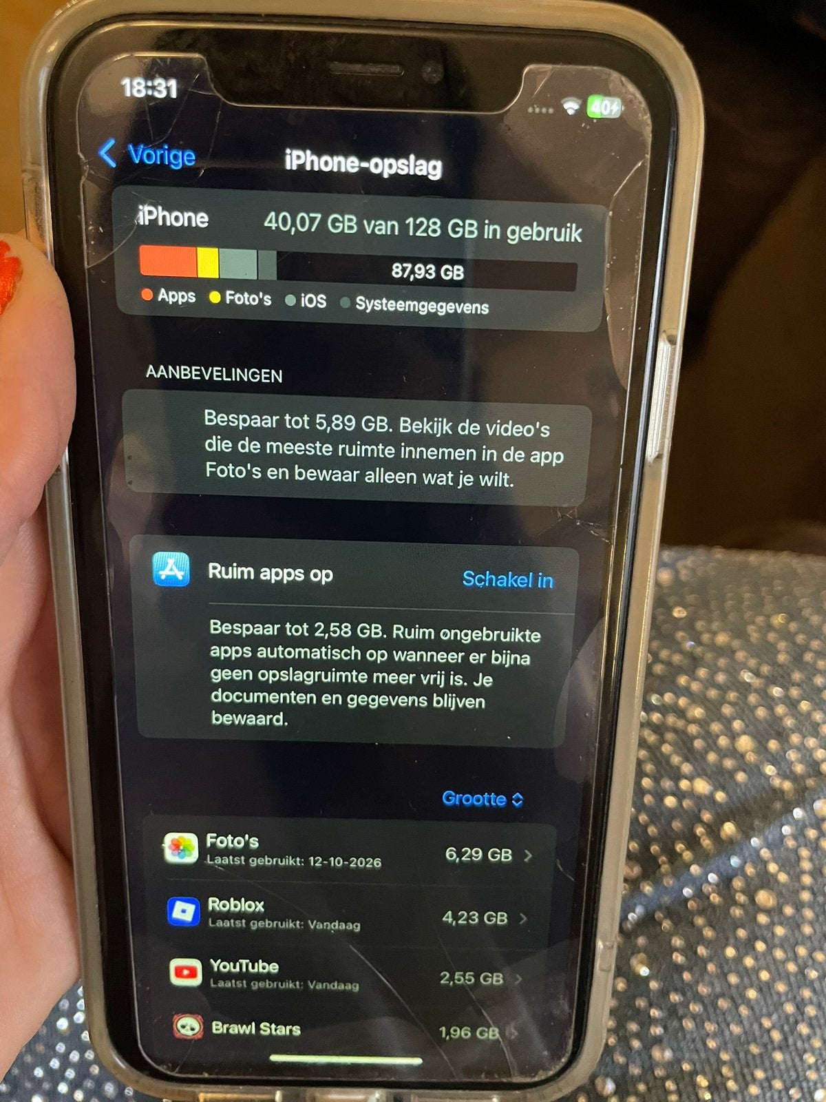 Iphone xr - scherm defect ~ achterkant schade (onderdelen), Ophalen of Verzenden, Zwart, 128 GB