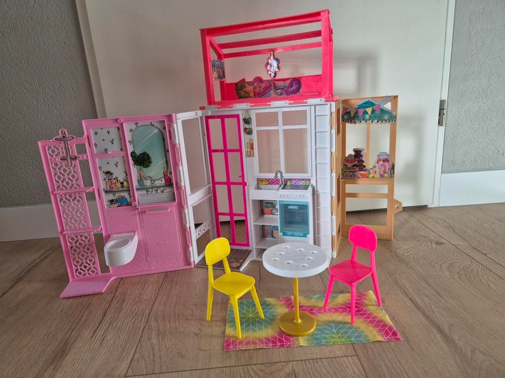 Barbie Droomhuis Speelset met Meubels, Kinderen en Baby's, Speelgoed | Poppenhuizen, Ophalen of Verzenden