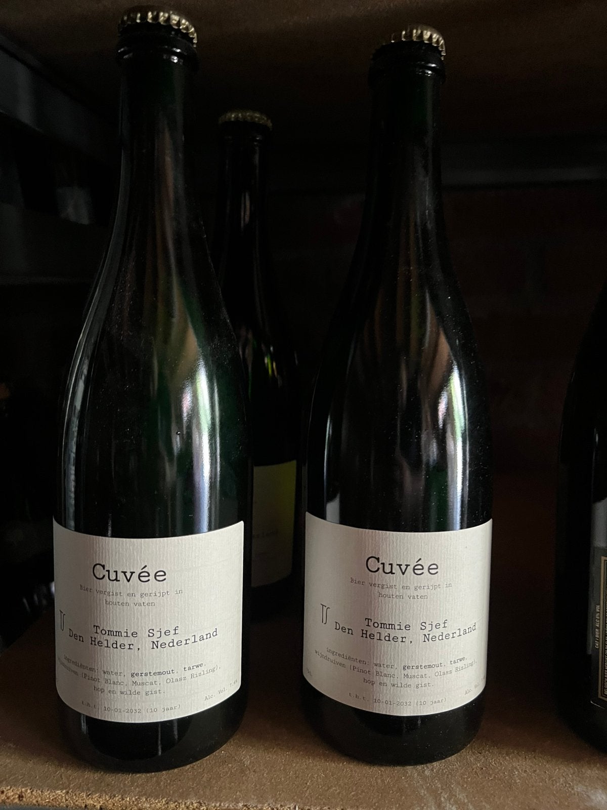 Tommie Sjef Cuvee 2022, Verzamelen, Biermerken, Ophalen of Verzenden, Zo goed als nieuw, Flesje(s), Overige merken