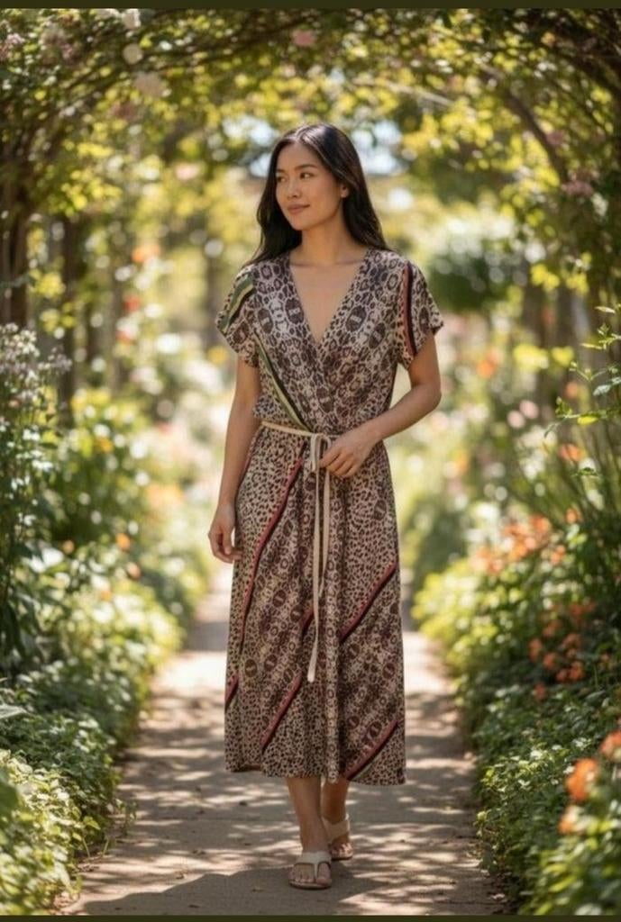 Nieuwe lange jurk MINERVA MODA S/M, Made in Italy, Maat 38/40 (M), Overige kleuren, MINERVA MODA, Nieuw