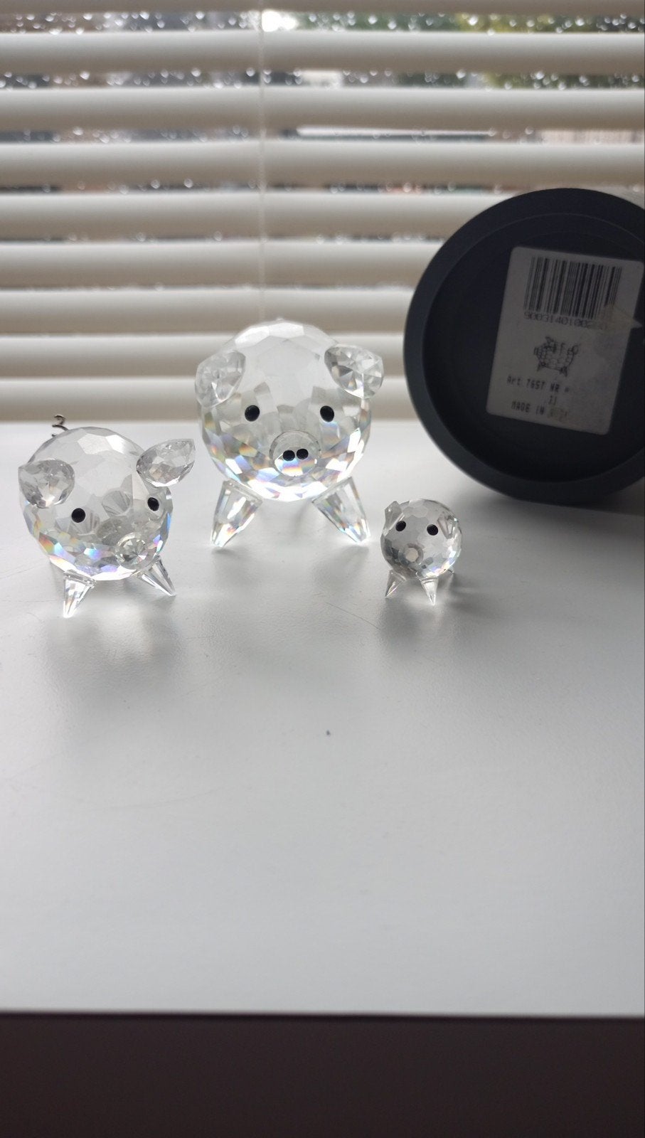 Swarovski varken groot ,middel ,klein, Ophalen of Verzenden, Zo goed als nieuw, Figuurtje