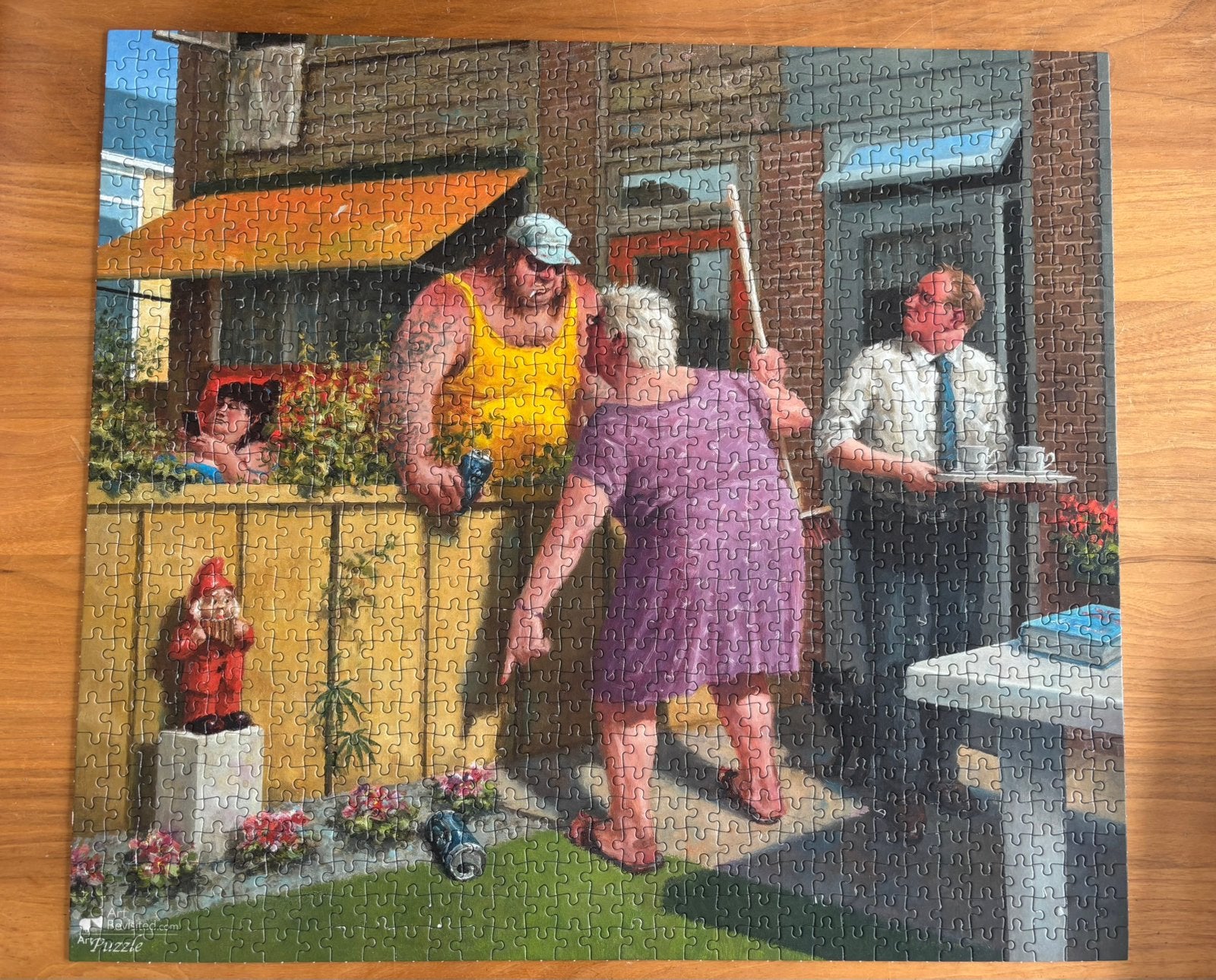 Marius van Dokkum - de druppel (1000 stukjes), Ophalen of Verzenden, 500 t/m 1500 stukjes, Gebruikt, Legpuzzel