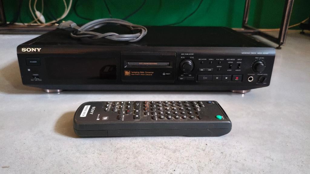 Sony MDS-JE500 Minidisc Deck, Ophalen, Gebruikt