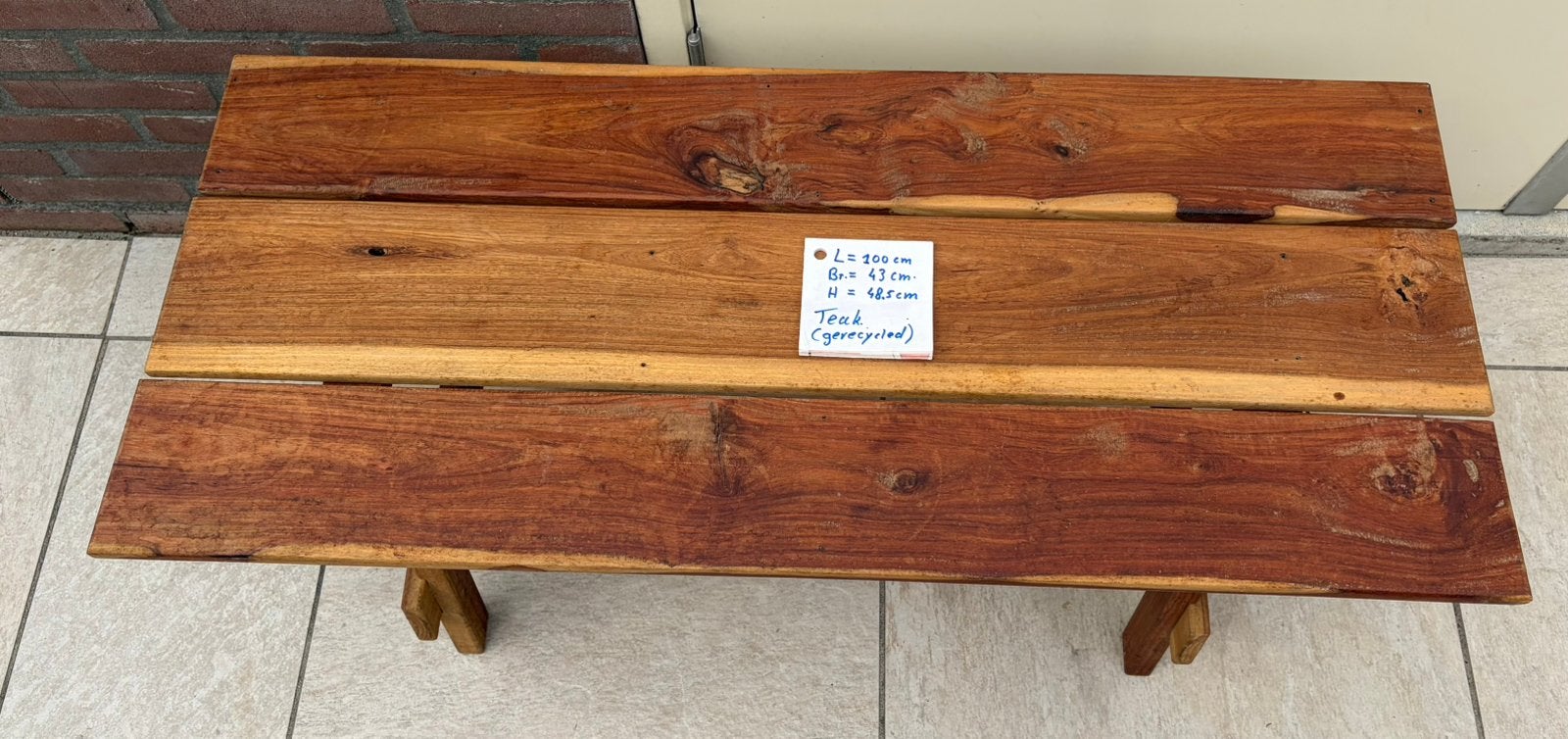Teakhouten tafeltje, Ophalen, Minder dan 50 cm, 50 tot 100 cm, Teakhout