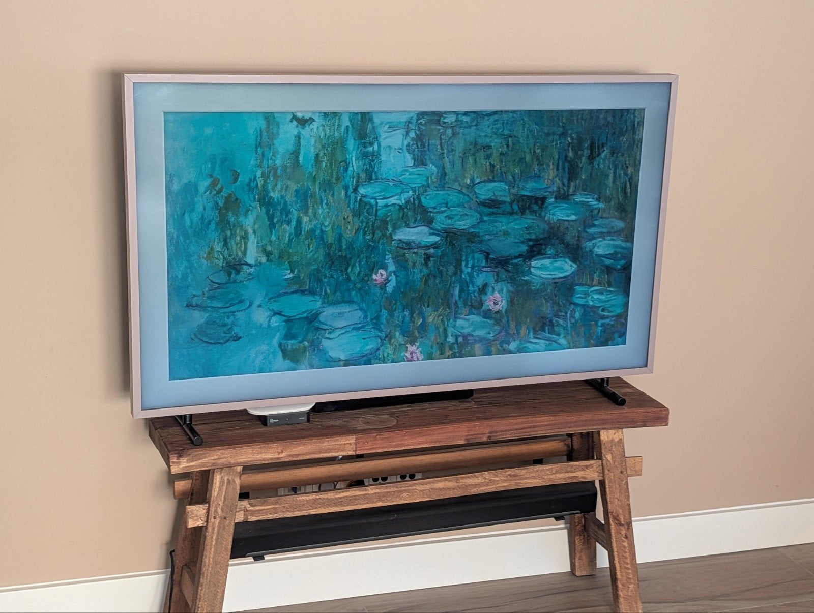 Samsung The Frame QE55LS03RAS 55 inch QLED Smart TV, Ophalen, QLED, Zo goed als nieuw, 100 Hz