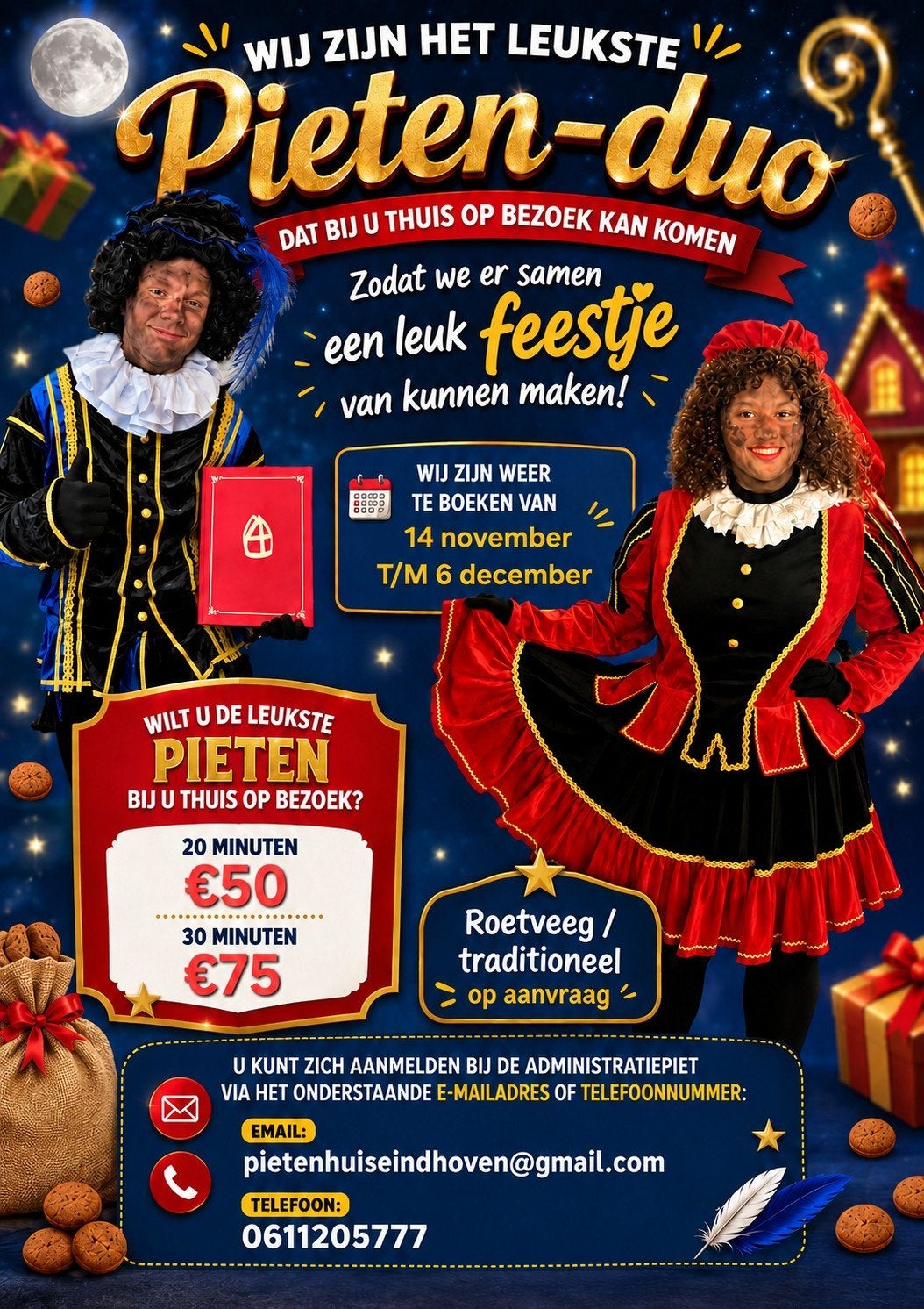 roetveeg/traditioneel pieten, Diversen, Ophalen of Verzenden