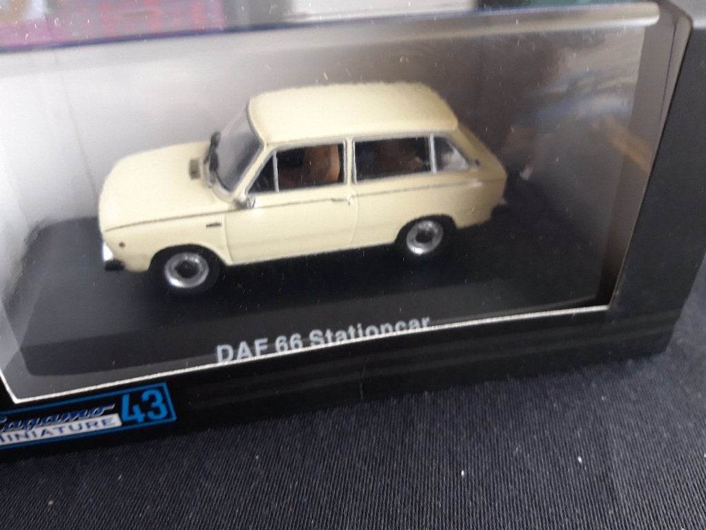 Daf 66 Stationcar wit – Lagamo 1:43, Hobby en Vrije tijd, Modelauto's | 1:43, Ophalen of Verzenden, Nieuw, Auto, Overige merken