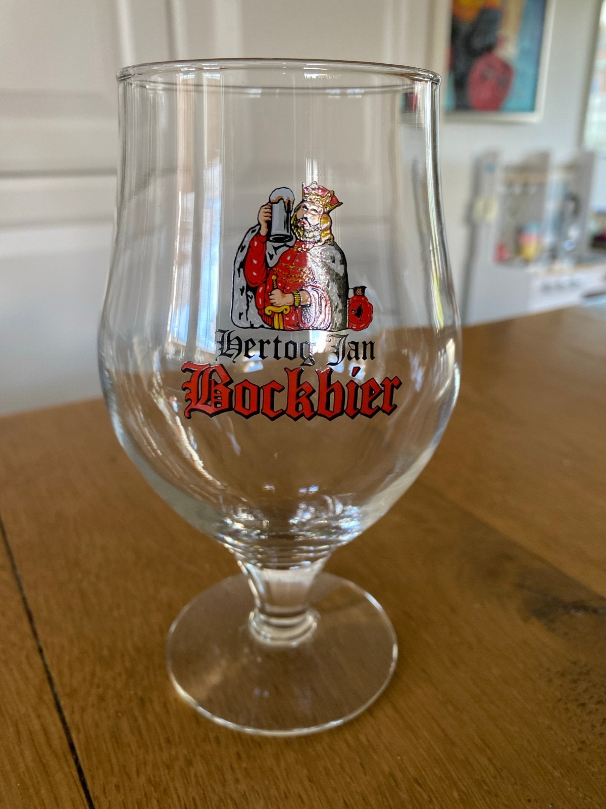 Hertog Jan Bockbier glas, Glas of Glazen, Overige merken, Ophalen of Verzenden, Overige stijlen