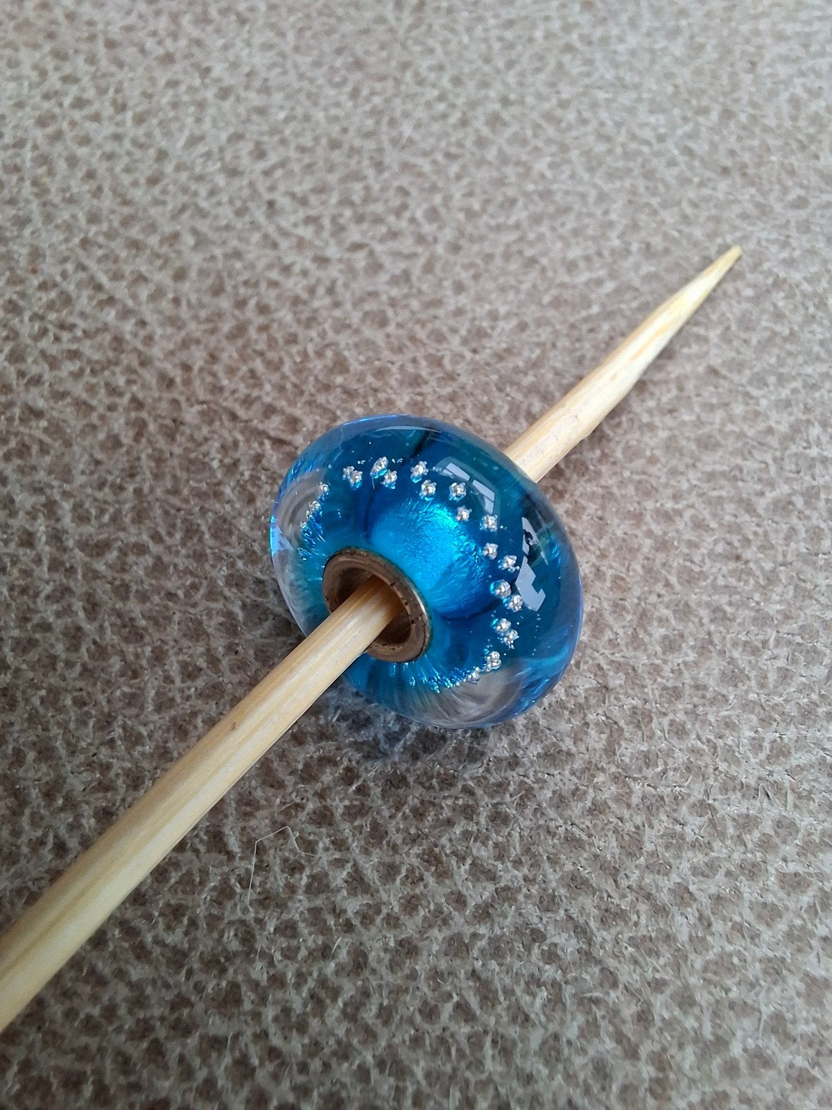 Trollbeads zilverspoor blauw, Glas of Kristal, Ophalen of Verzenden, Zo goed als nieuw, Trollbeads