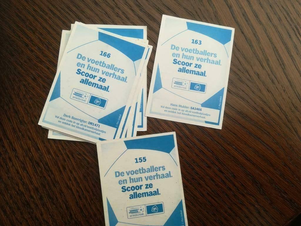Albert Heijn voetbalplaatjes van 2009/10+ 2018/19+ 2019/20, Verzamelen, Albert Heijn, Ophalen of Verzenden