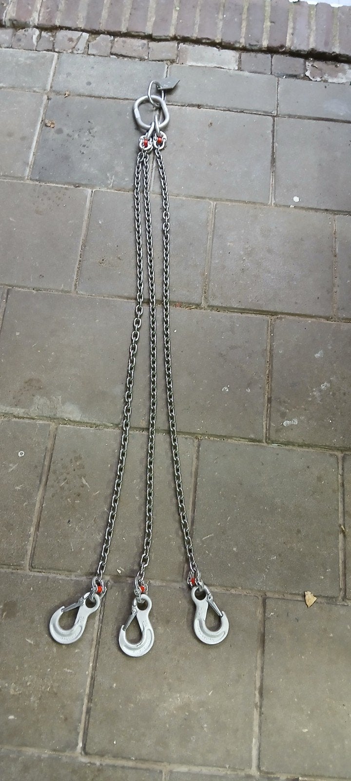 RVS 3-sprong ketting met haken, 1050 kg, Ophalen of Verzenden, Nieuw
