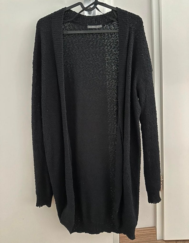 Gebreid vest, Zwart, Ophalen of Verzenden, Zo goed als nieuw, Maat 36 (S)