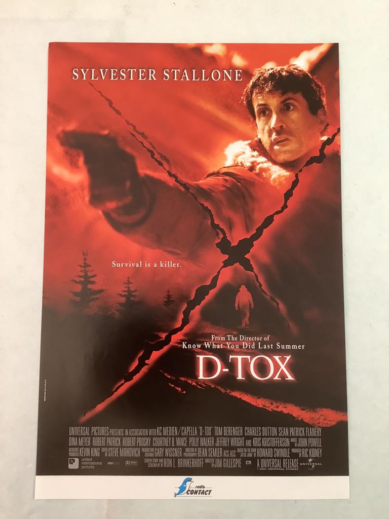 D- TOX   filmposter   33-50 cm, Verzamelen, Ophalen of Verzenden, Zo goed als nieuw, A1 t/m A3, Film en Tv