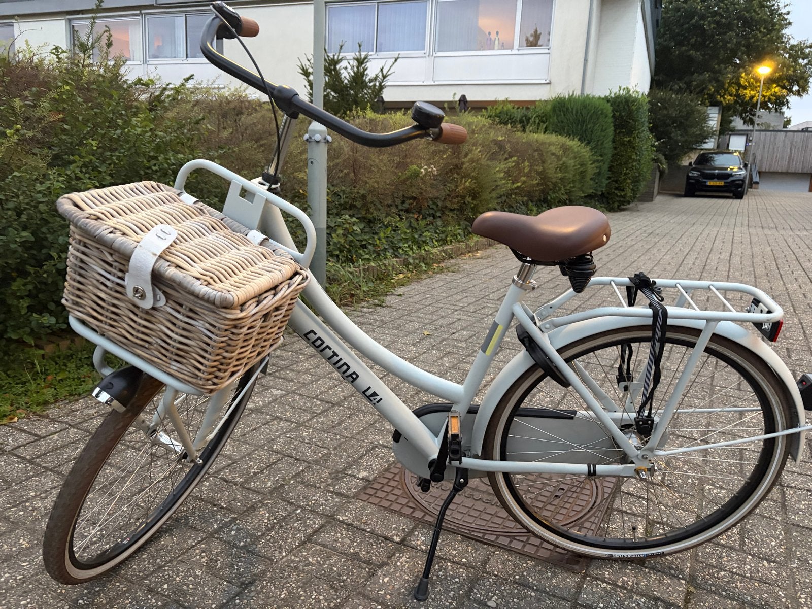 Cortina U4 Transportfiets voor kind/tiener  met mand, Overige merken, Terugtraprem, Gebruikt, Versnellingen