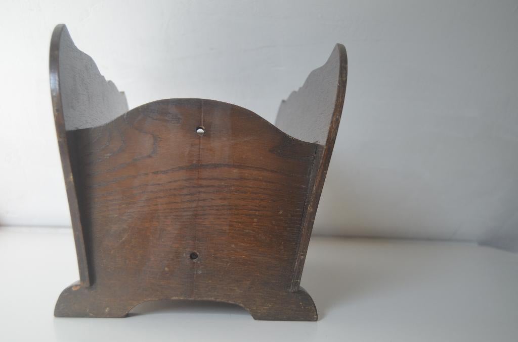 Prachtige vintage lectuurmand / krantenbak, Huis en Inrichting, Woonaccessoires | Krantenbakken en Lectuurbakken, Ophalen, Gebruikt