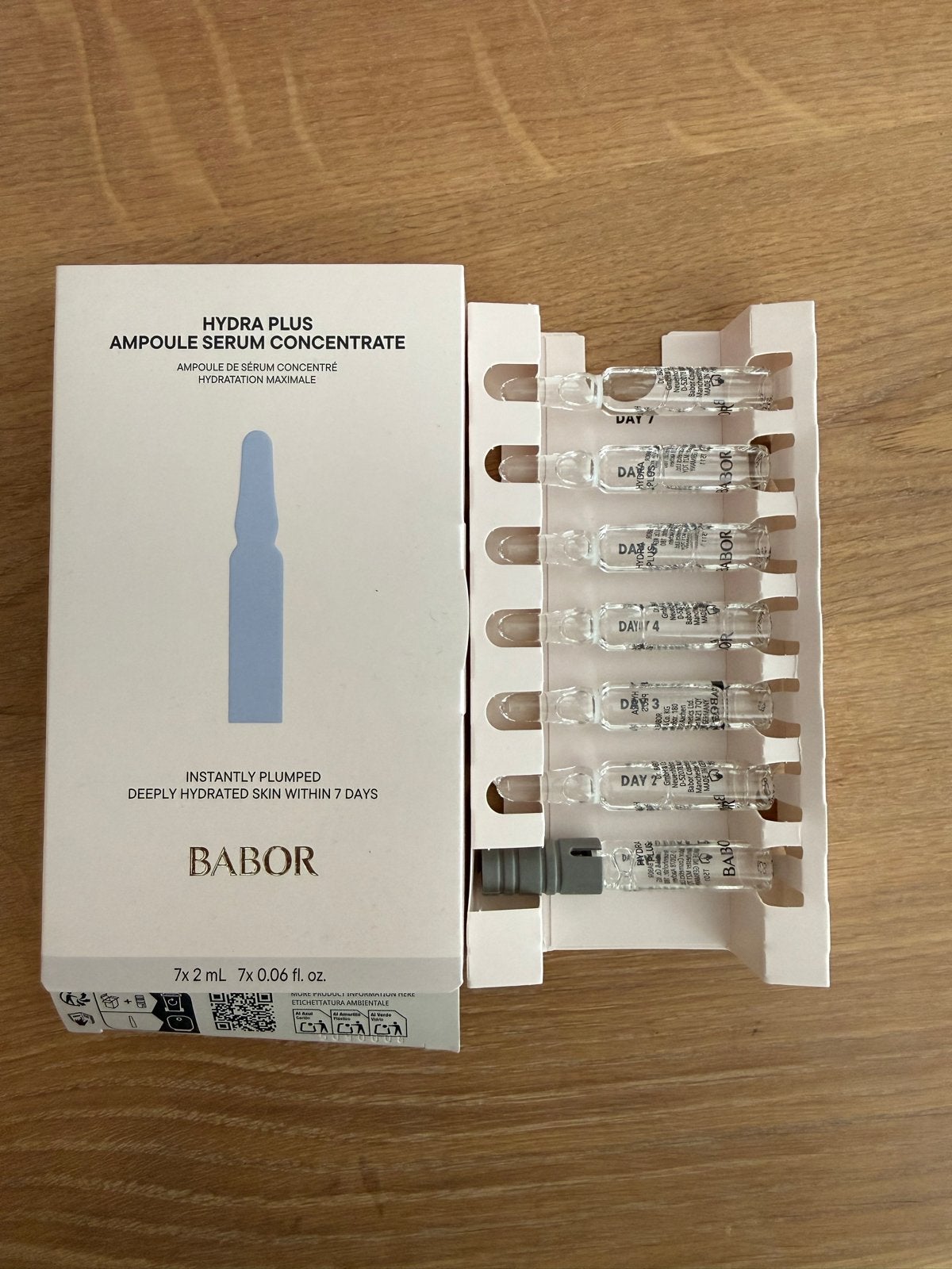 Babor Hydra Plus Ampul Serum Concentraat - 7 dagen kuur, Ophalen of Verzenden, Nieuw, Gehele gezicht, Verzorging