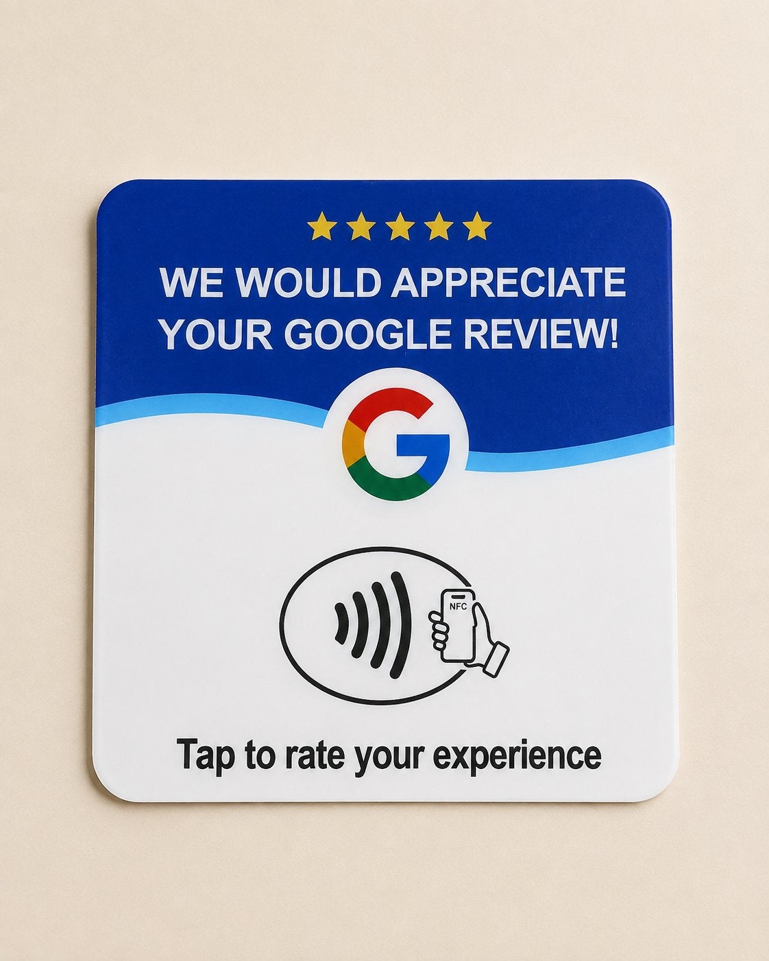 Google Review NFC-kaart | Geïnstalleerd & gebruiksklaar, Eén persoon, Cadeaubon