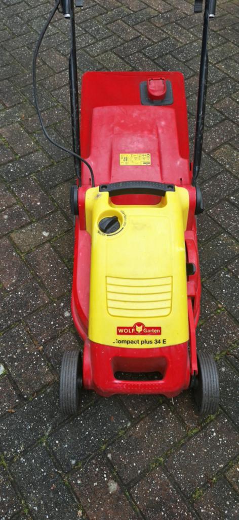 Electrische grasmaaier, Wolf garden compact plus 34 E, Tuin en Terras, Grasmaaiers, Ophalen, Gebruikt, Elektrische grasmaaier